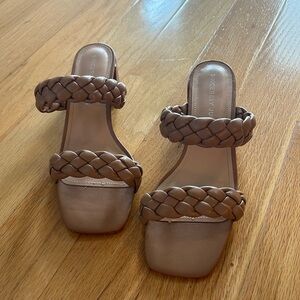 Sincerely Jules Brown Braided Heel Size 9 1/2